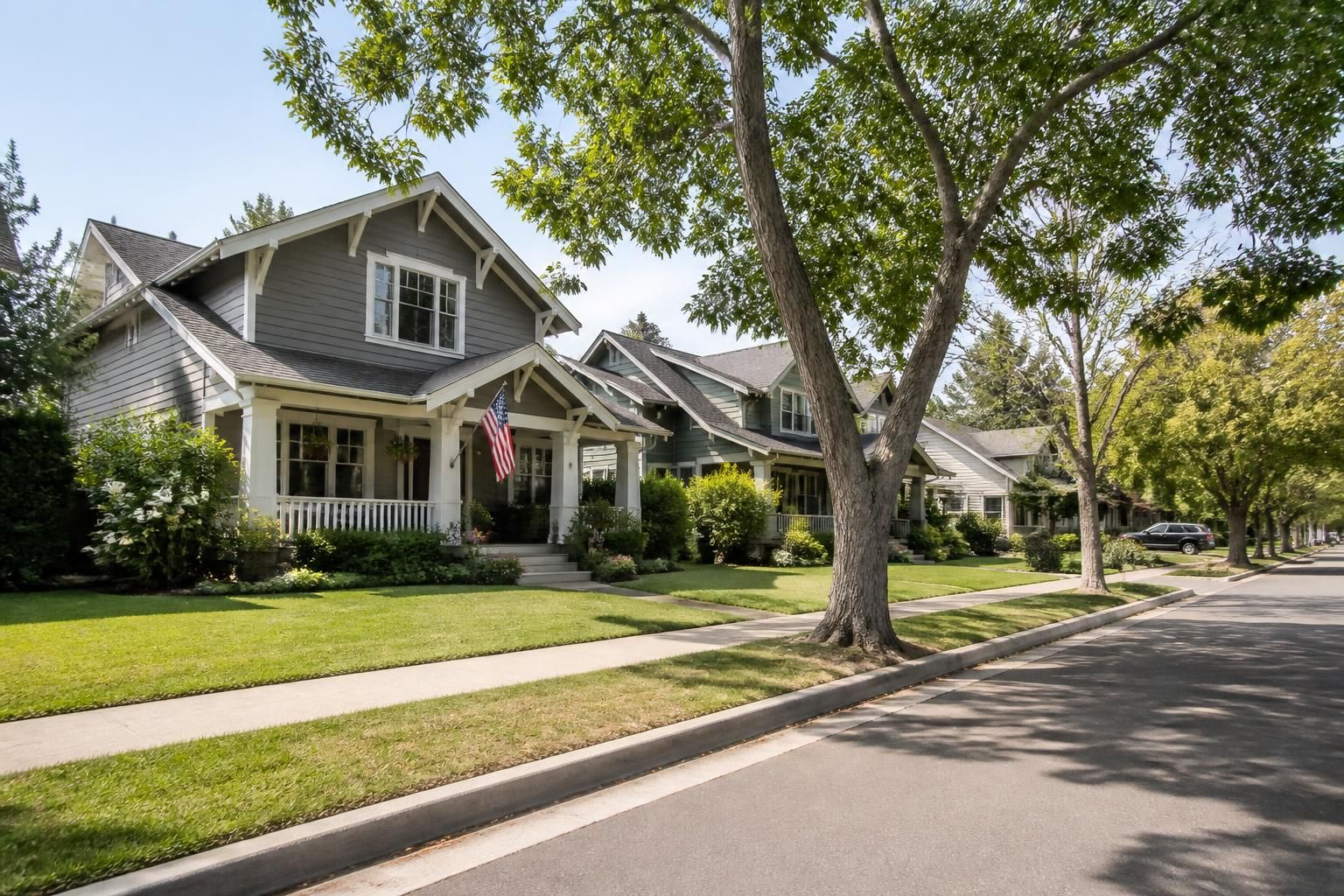 Quiet neighborhood with maintained homes and a relaxed atmosphere.